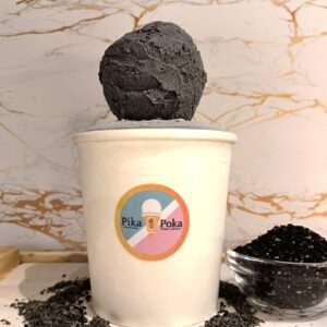 Black Sesame gelato ice cream