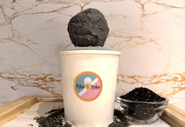 Black Sesame gelato ice cream