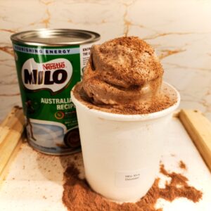 Milo gelato ice cream