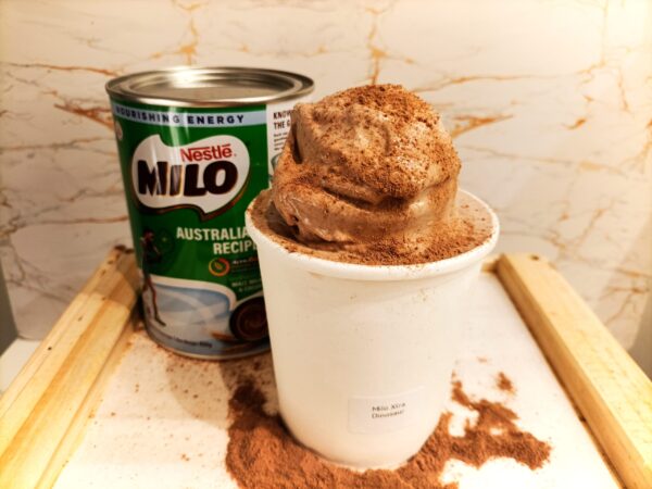 Milo gelato ice cream