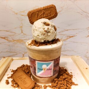 Speculoos gelato ice cream