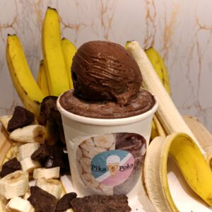 Chocolate banana gelato ice cream