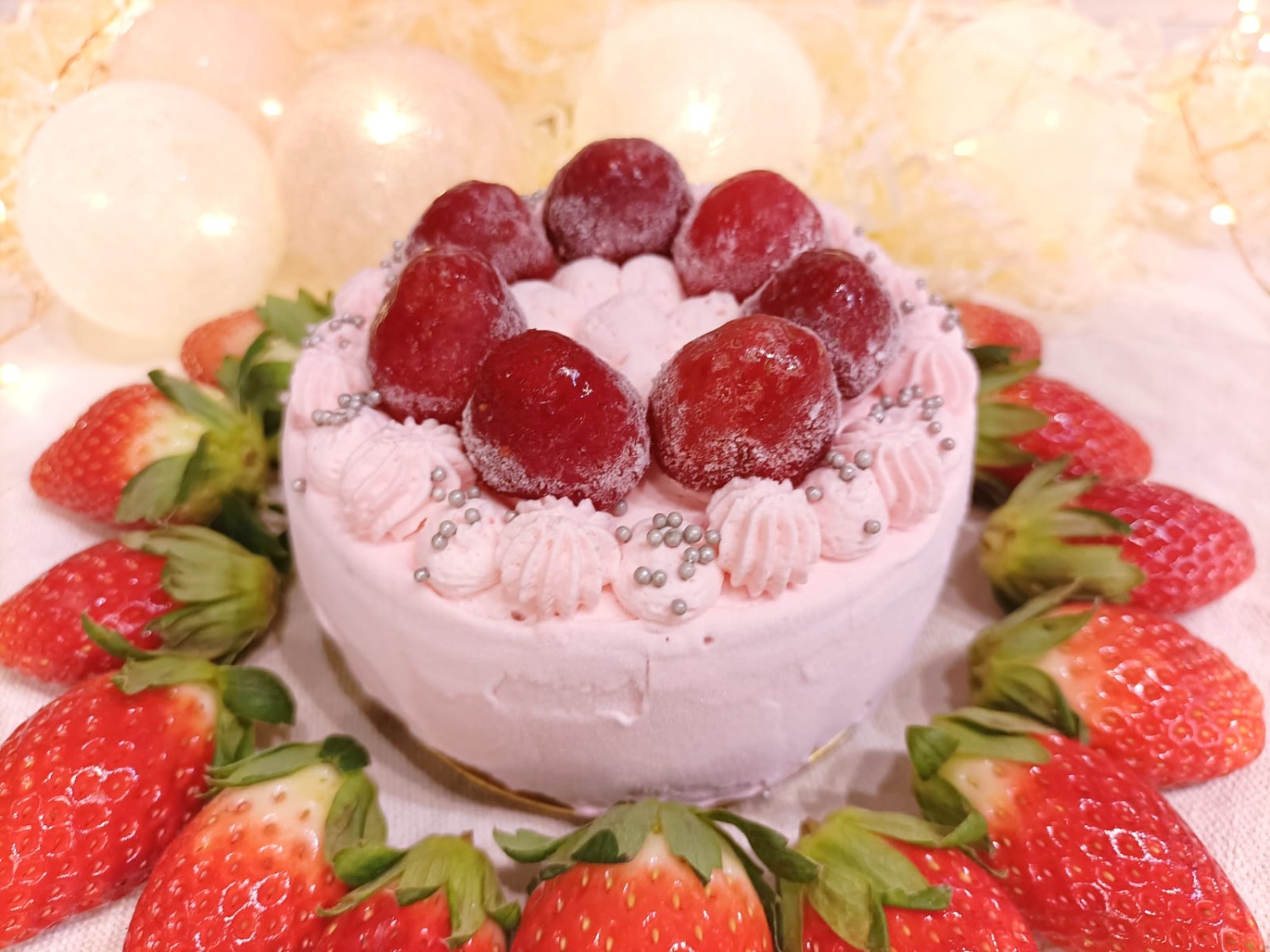 Strawberry Princess Gelato Cake